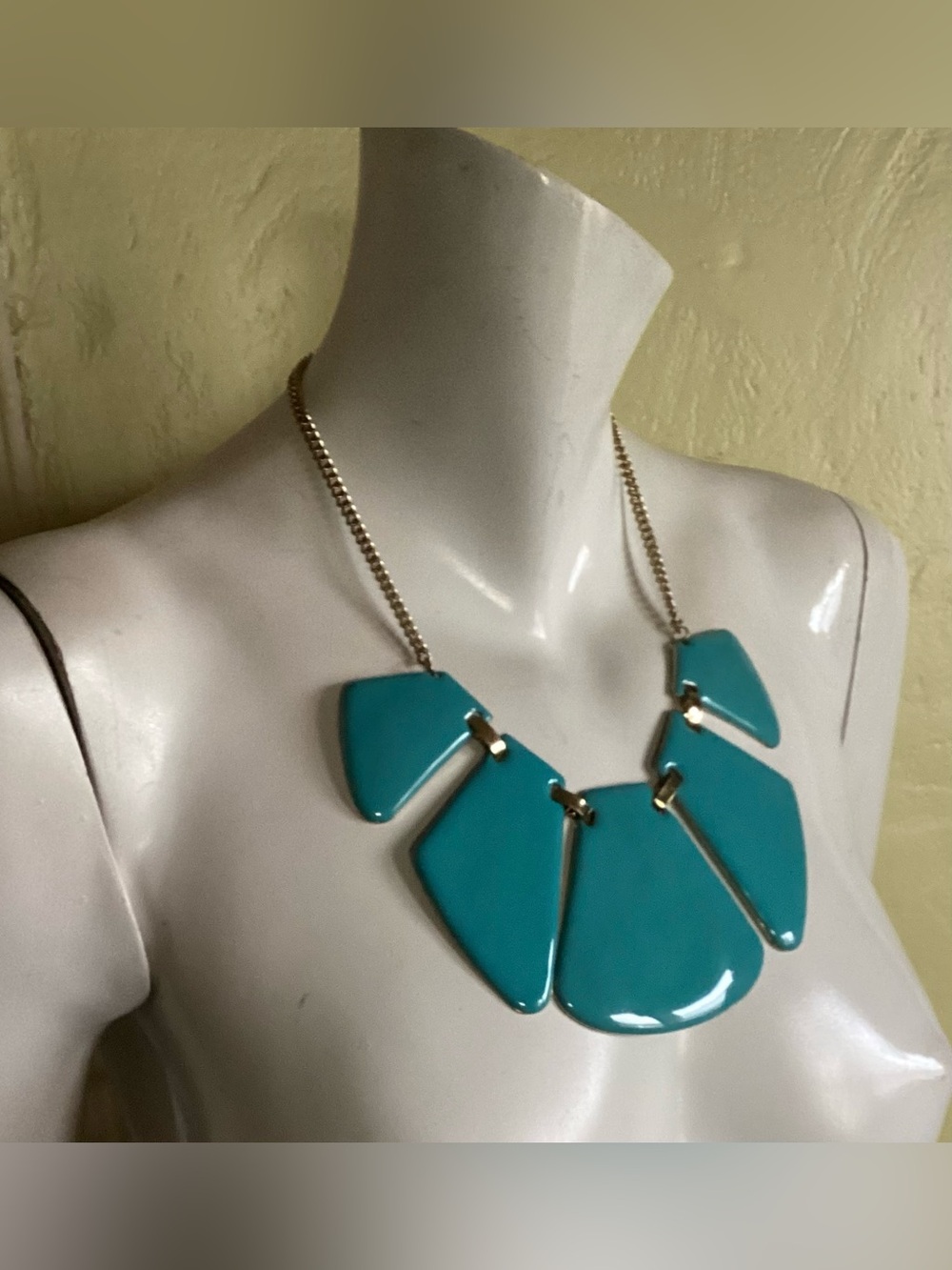 Turquoise Statement Bib Necklace